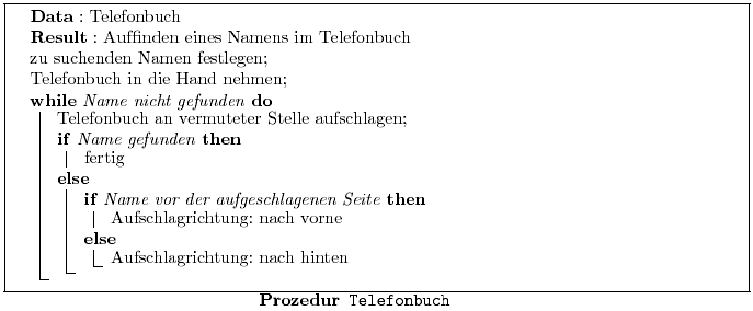 Prozedur Telefonbuch